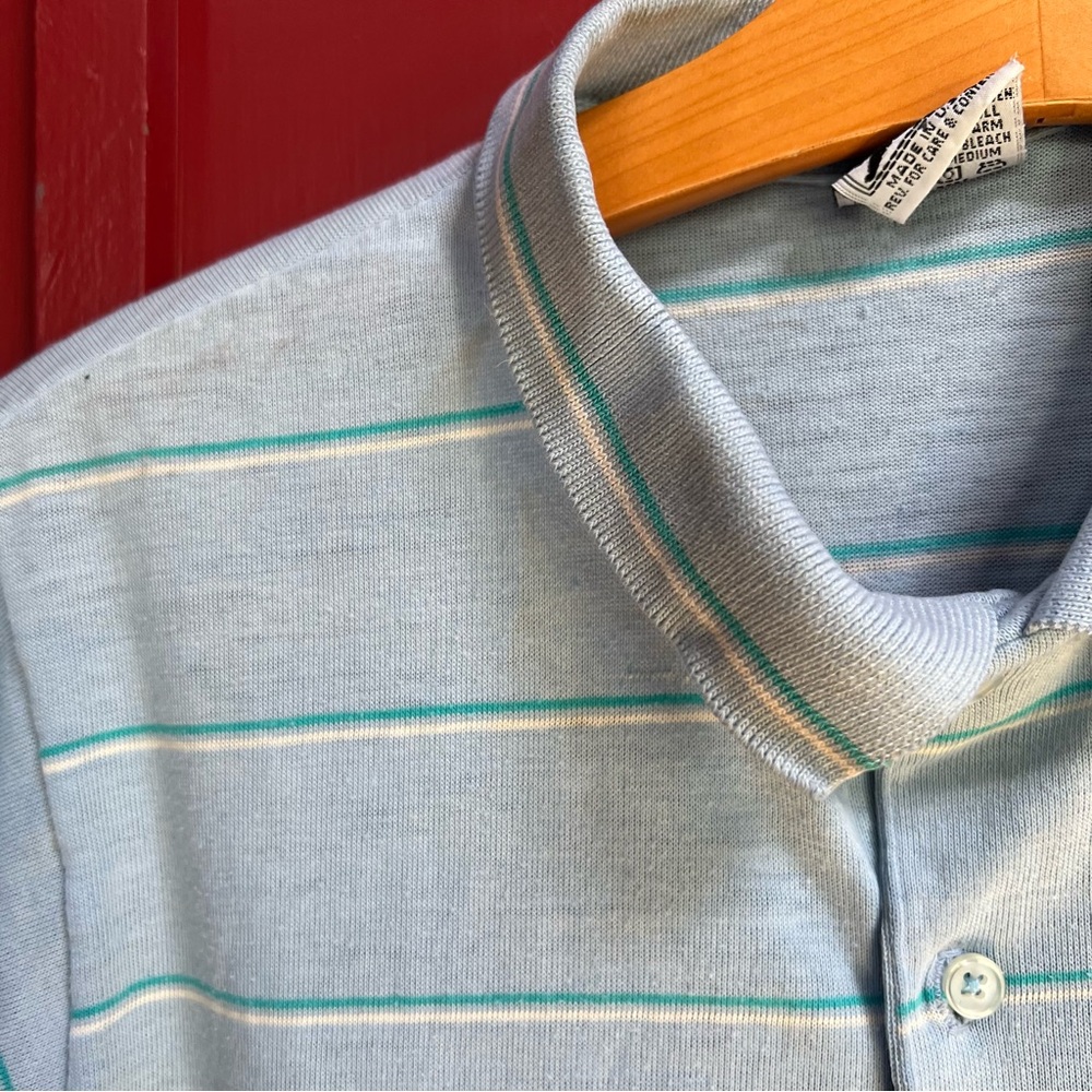 Le Tigre Vintage Very Old Striped Polo Shirt - Picture 12 of 12